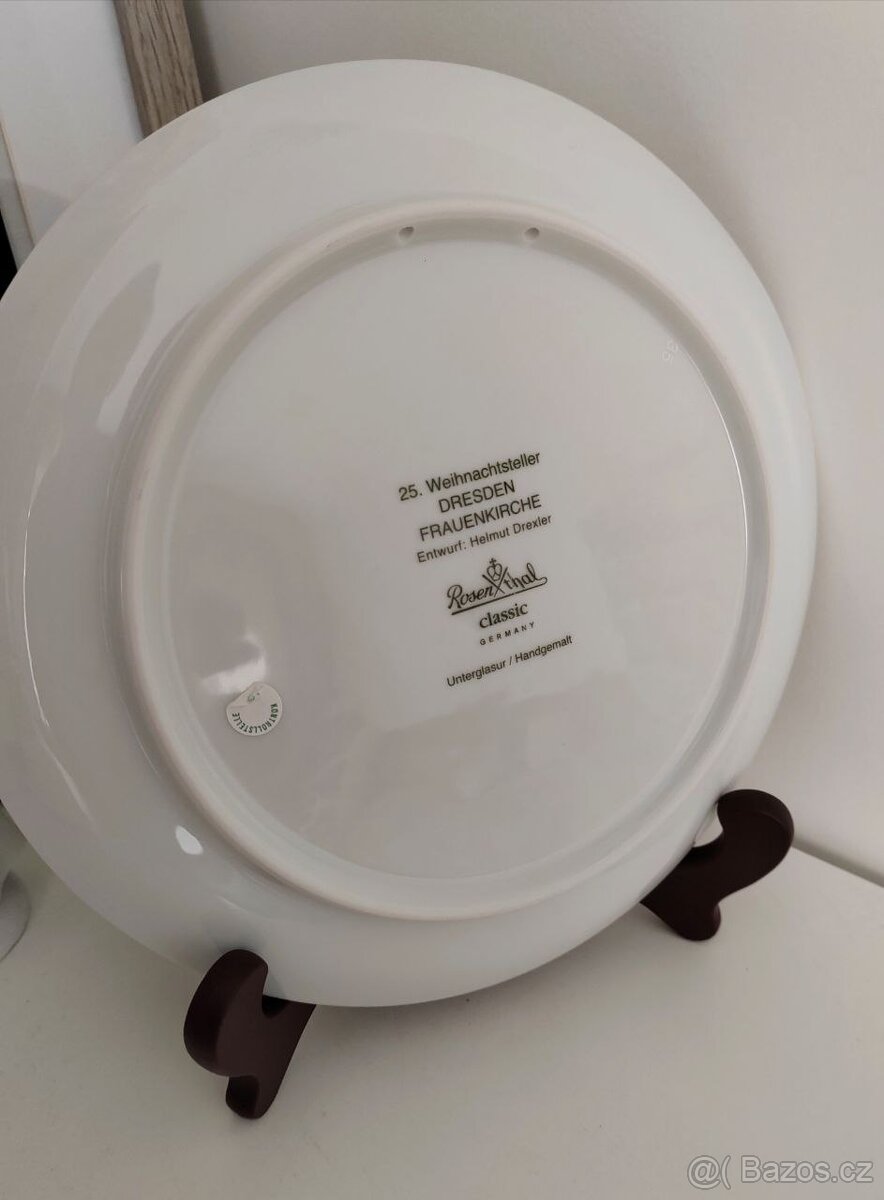 Vánoční porcelánový talíř od Rosenthal série "Classic" - 3