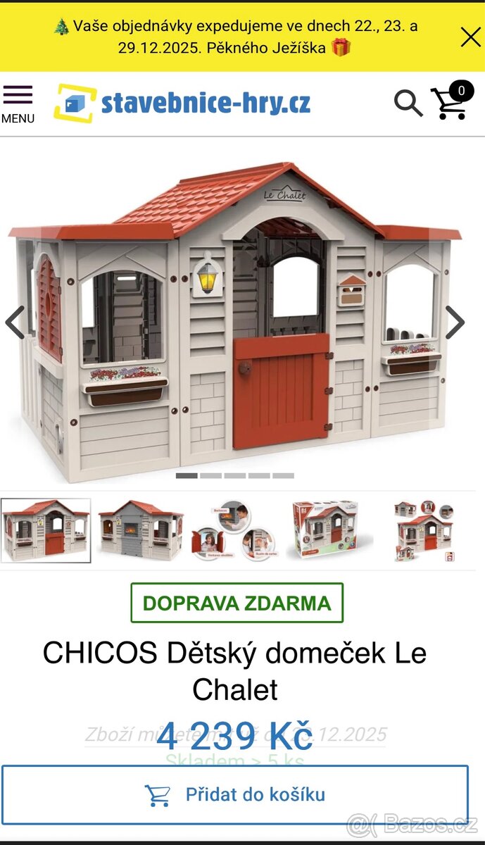 CHICOS Dětský domeček Le Chalet - 3