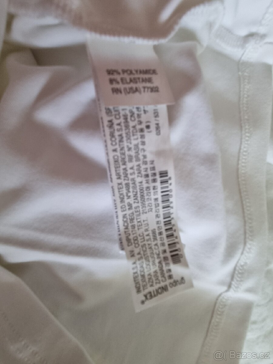 Tílko bílé ZARA nové - 3