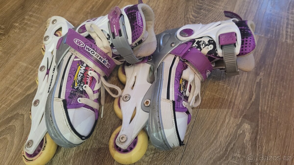 Dívčí brusle 2v1 Worker 29-32 - 3