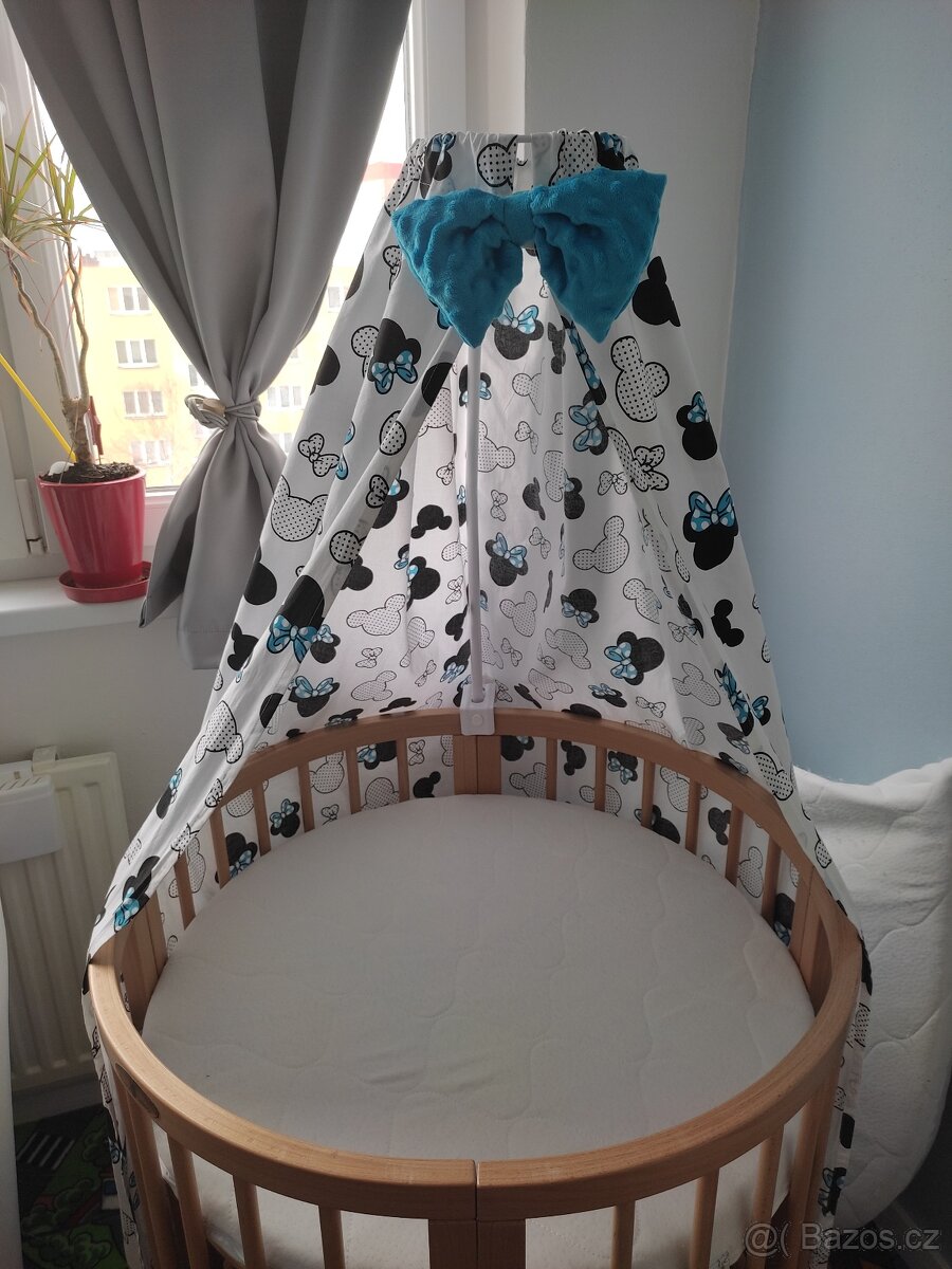 Set do postýlky: nebesa, hnízdečko a zavinovačka - 3