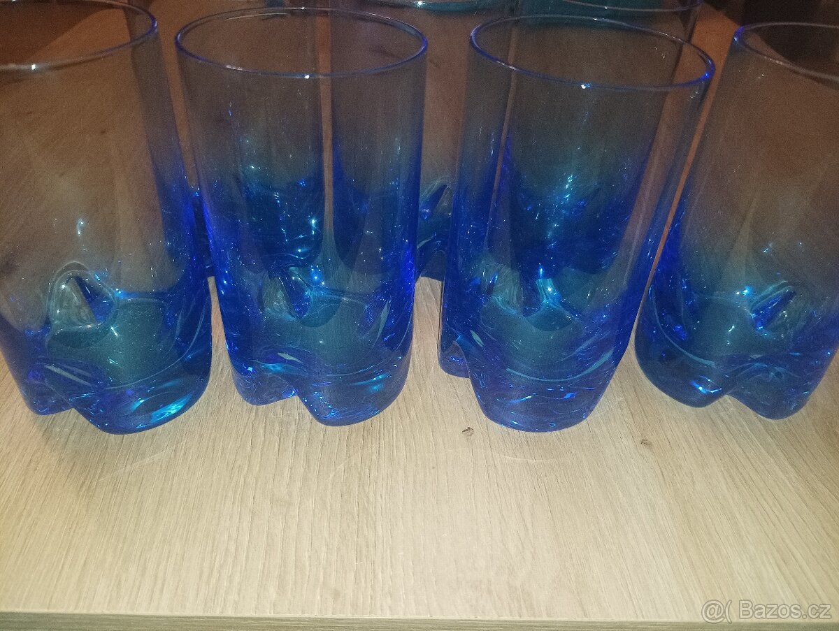 Modré skleničky a vázička - 3