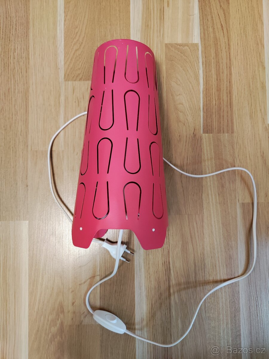 IKEA dětská stolní lampa růžová - 3