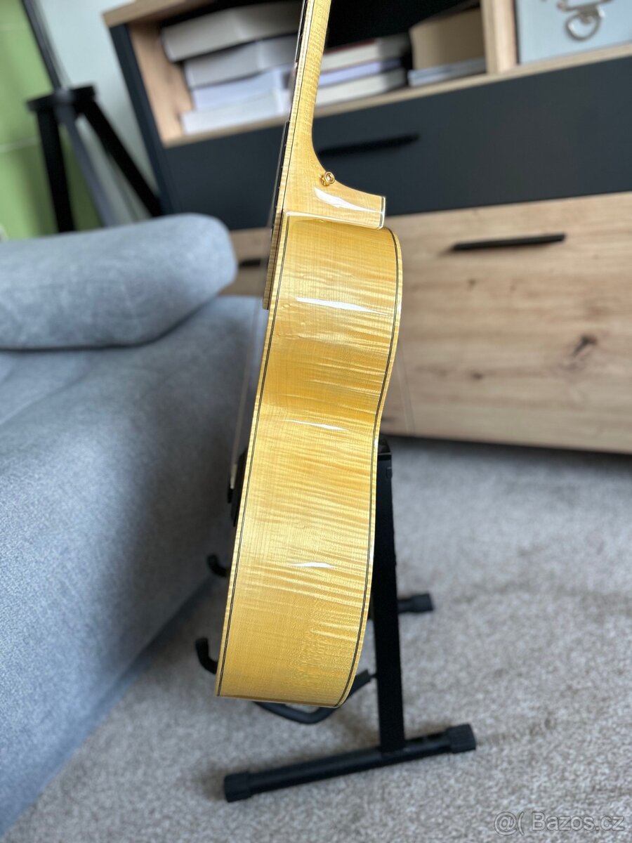 12-Strunová Elektroakustická Gitara KLEMA Flamed Maple - 3