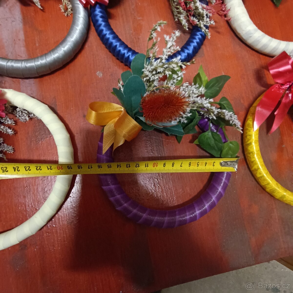 Stužkové dušičkové věnečky - 3