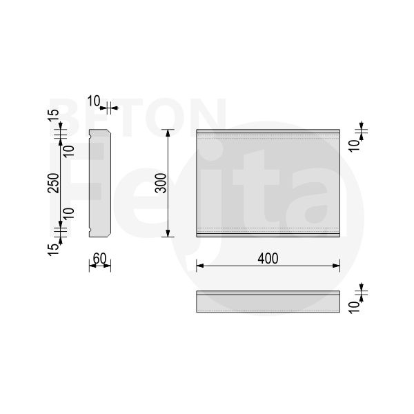 Plotová stříška, zákrytová deska - 3