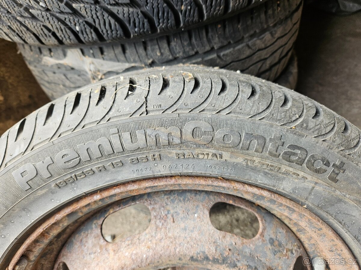 Rezerva Peugeot 206 Disk 6x15 4x108 195/55/15 - 3