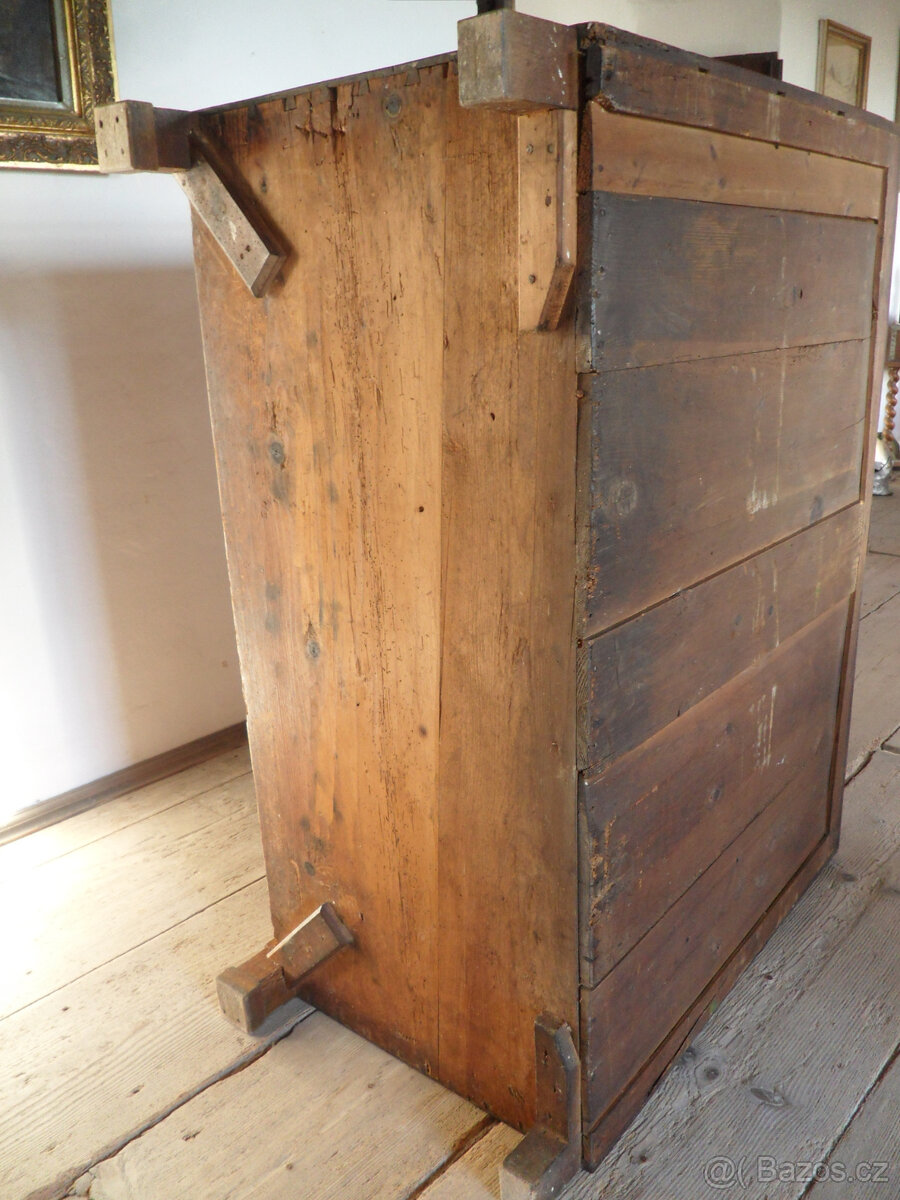 Starožitná komoda, biedermeier. - 3