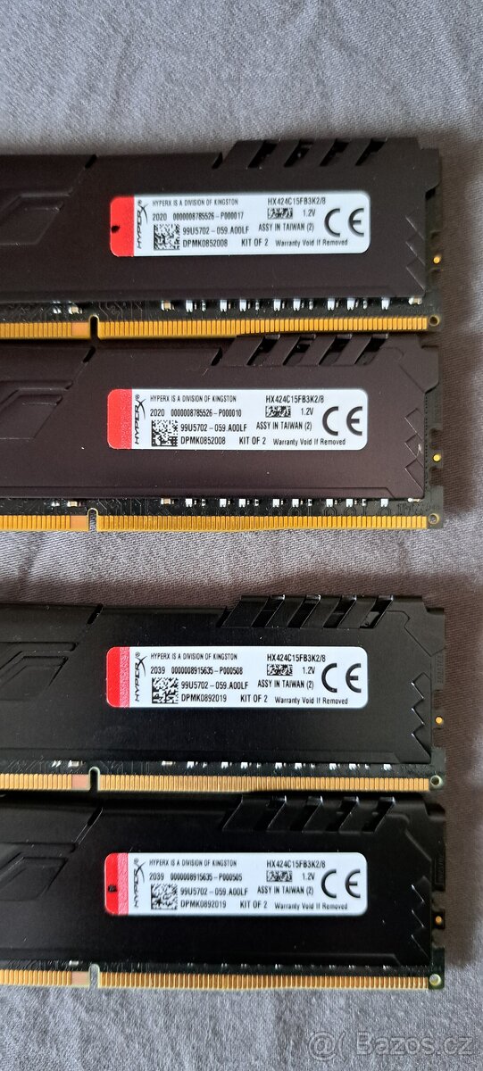 KINGSTON HyperX Fury - DDR4 2400MHz - 4x4Gb - 3