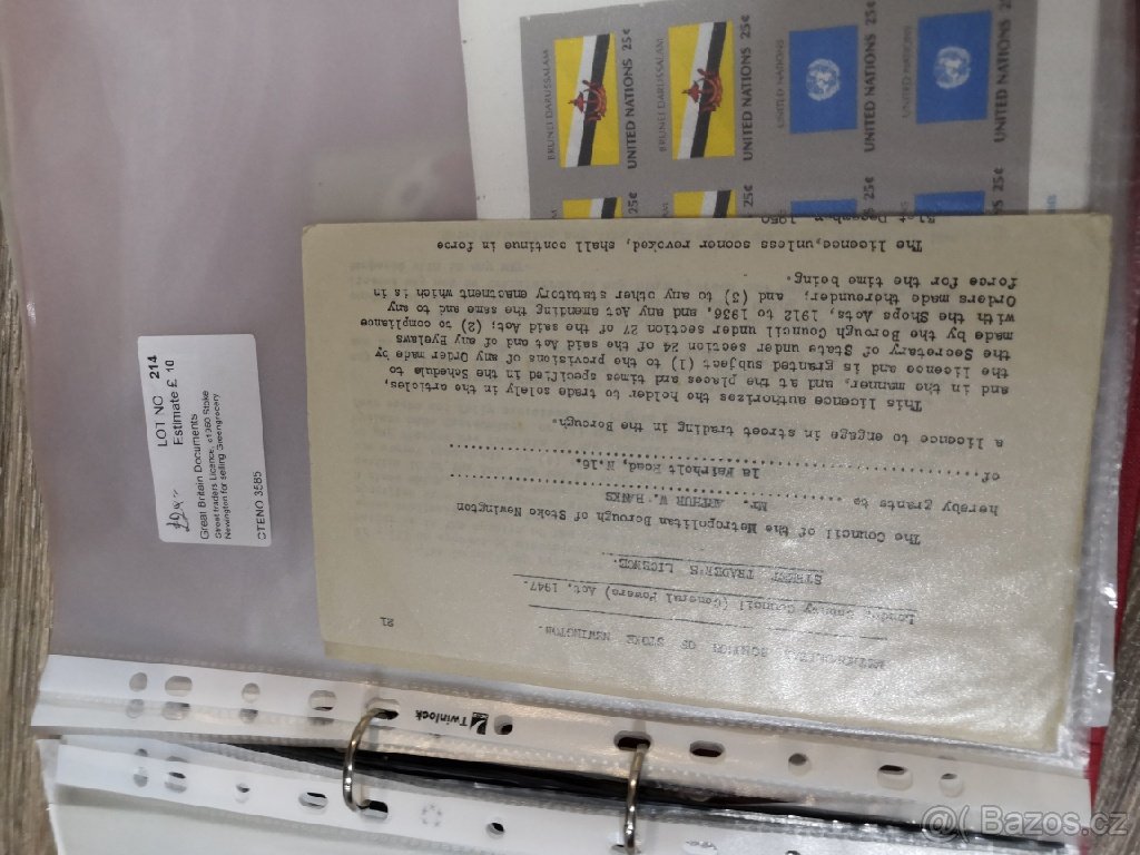 známky, mince, staré dokumenty. - 3