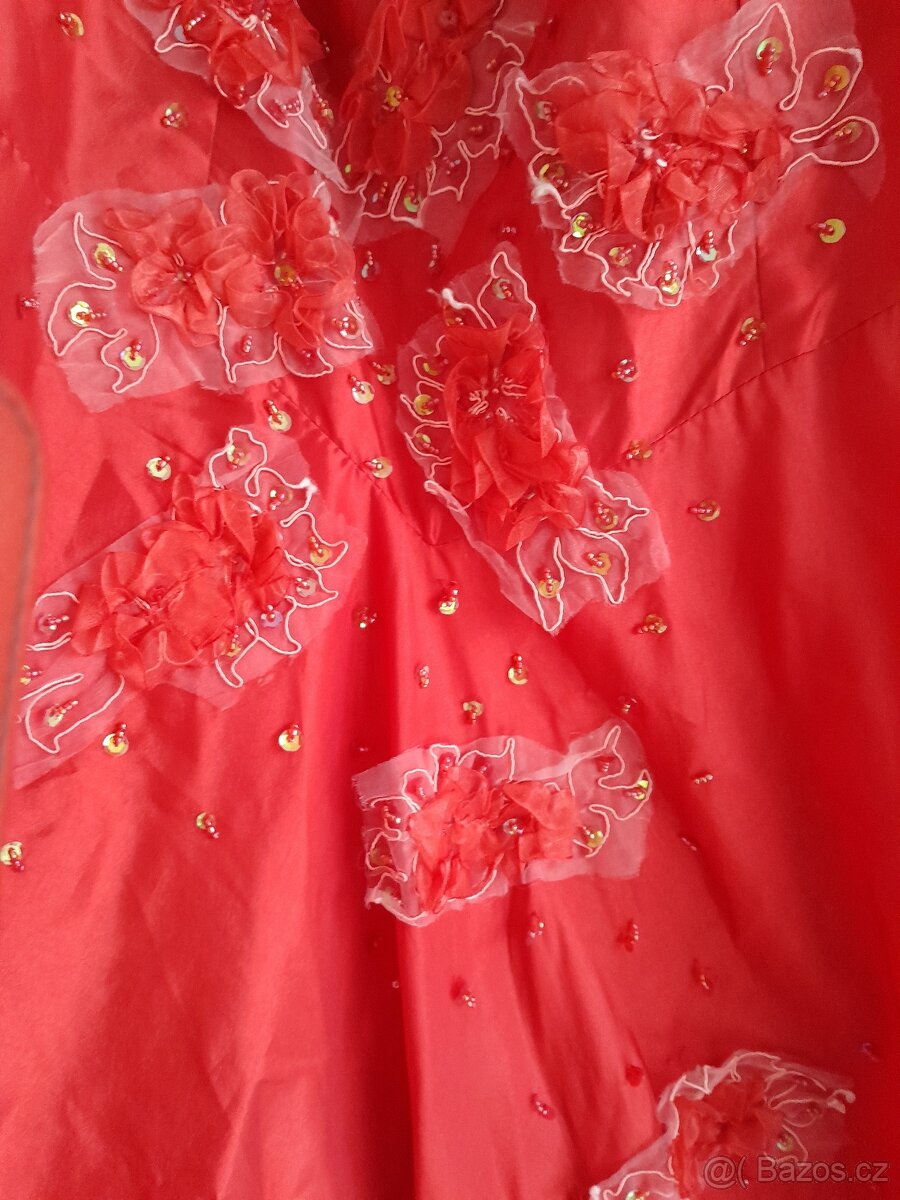 Plesové šaty červené - 3