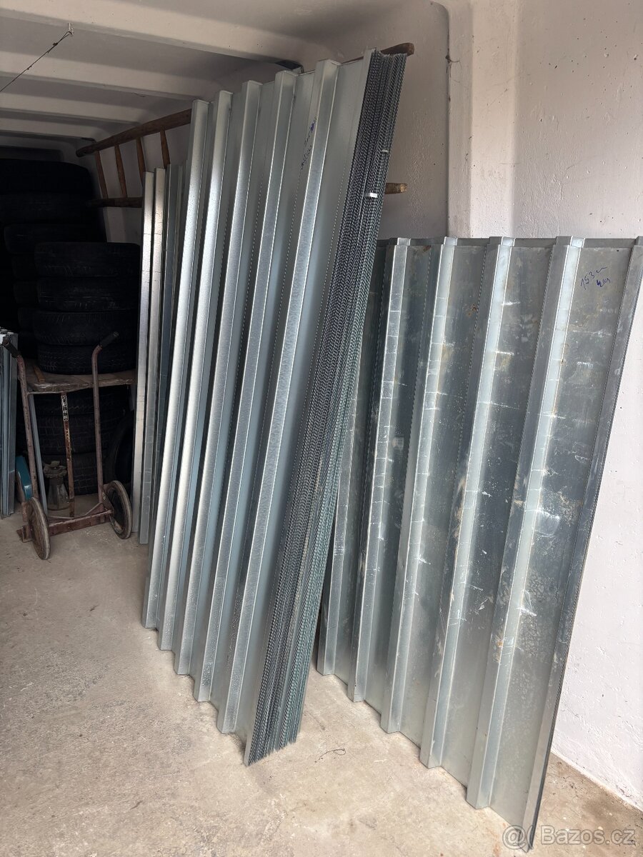 trapézový pozinkovaný plech tl.0,8/35 mm ,KOB - 3