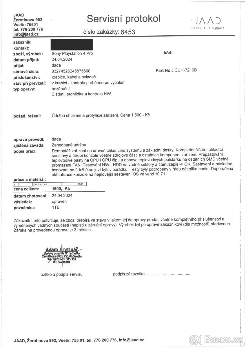 PS4 Pro 1 TB (CUH-7216B) - 3