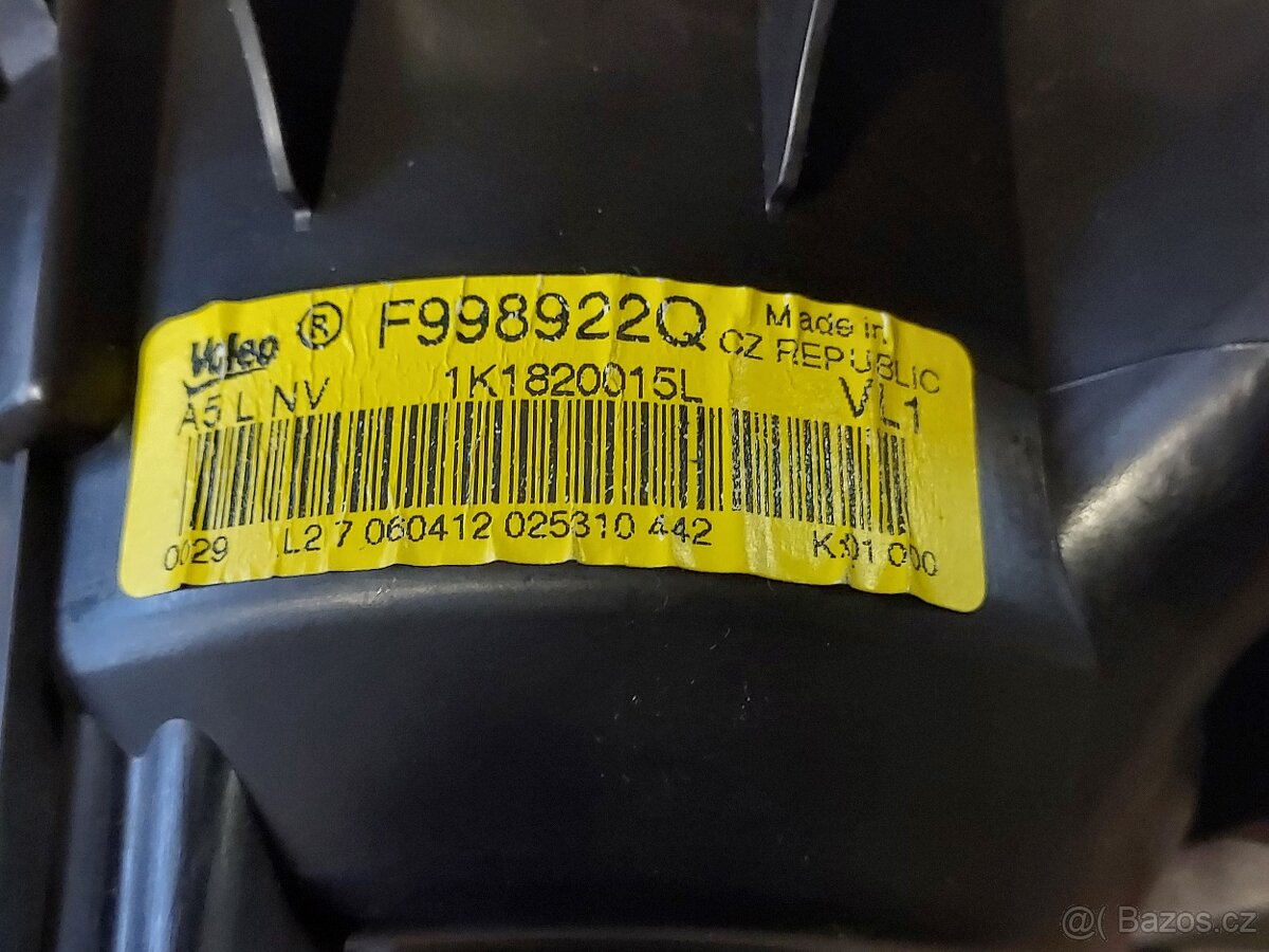 ventilátor topení 1K1 820 015L - VW - 3