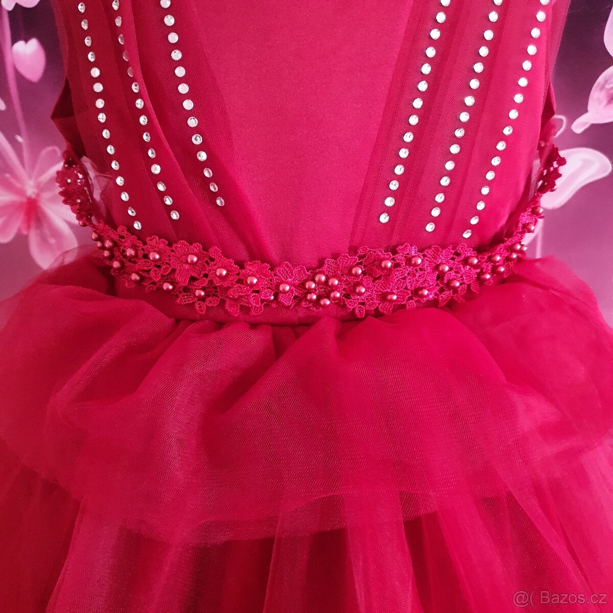 Dětské slavnotní asymetrické šaty - 3