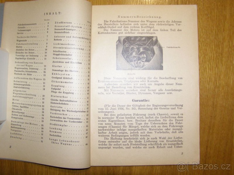 Prodám návod na obsluhu Tatra 97 - 3