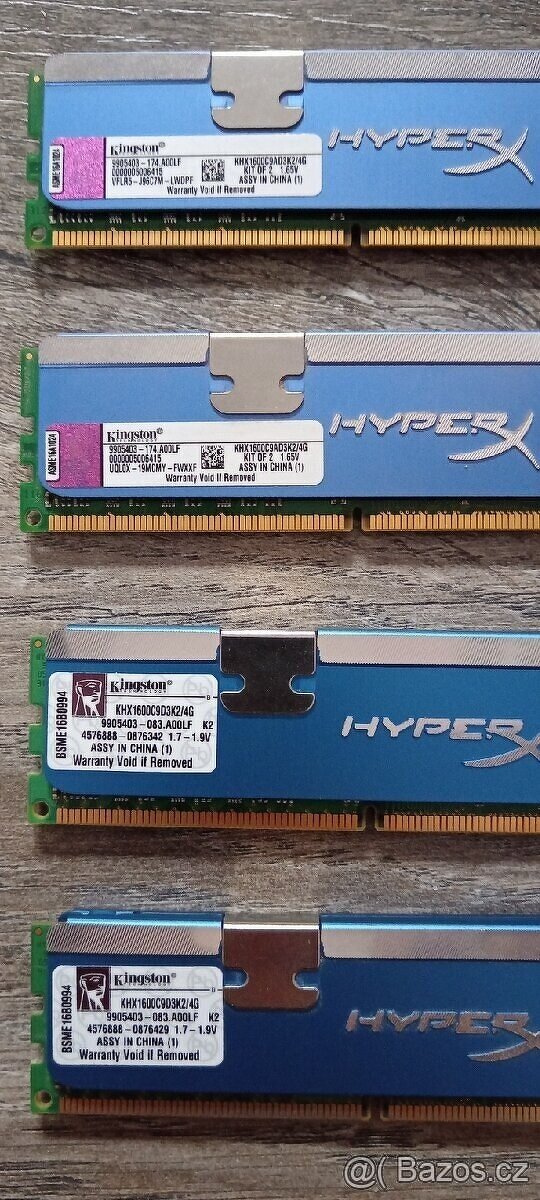 Kingston HyperX DDR3 1600Mhz 9ks DDR3 - 3