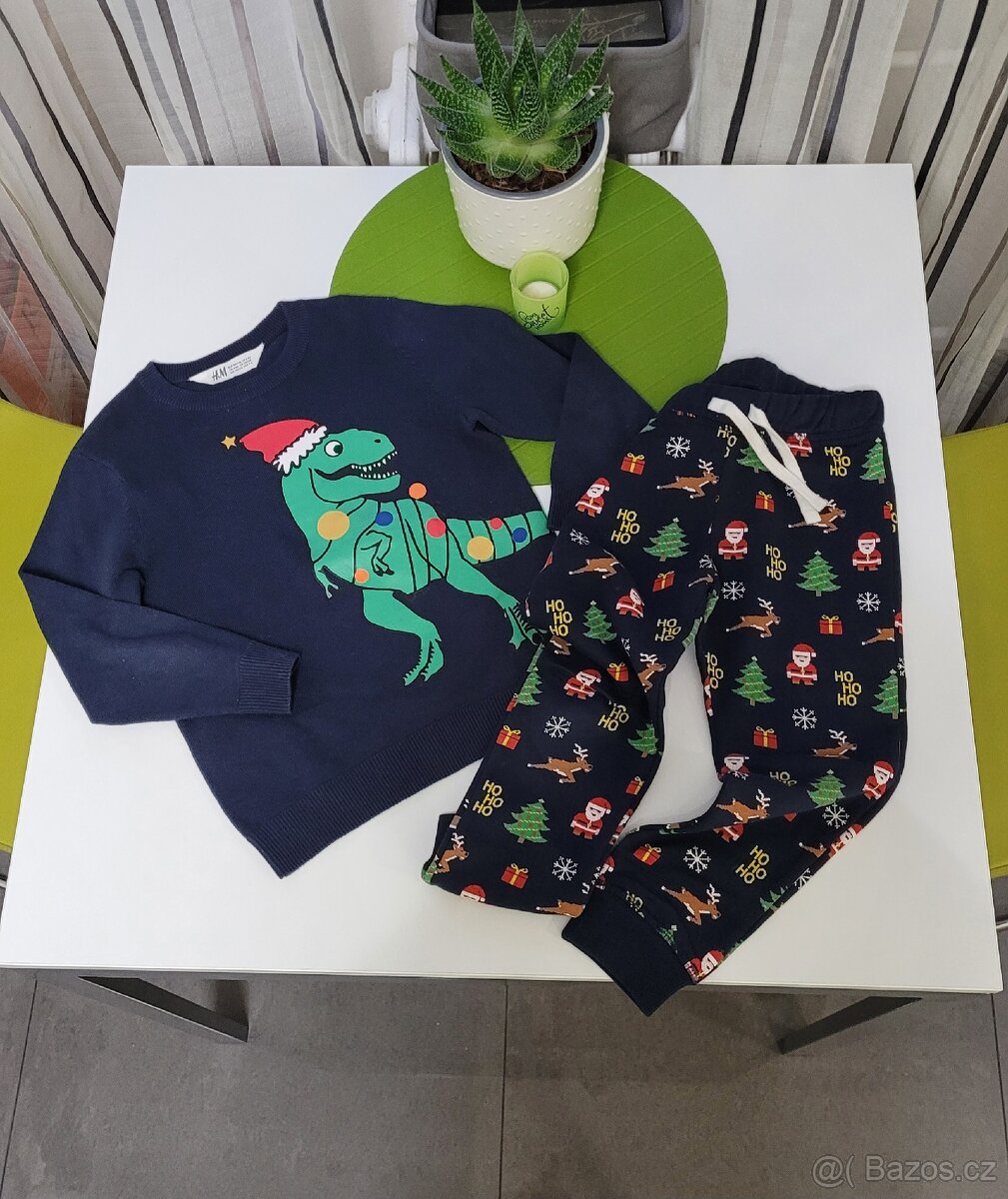 Vánoční komplet H&M 110-116 - 3
