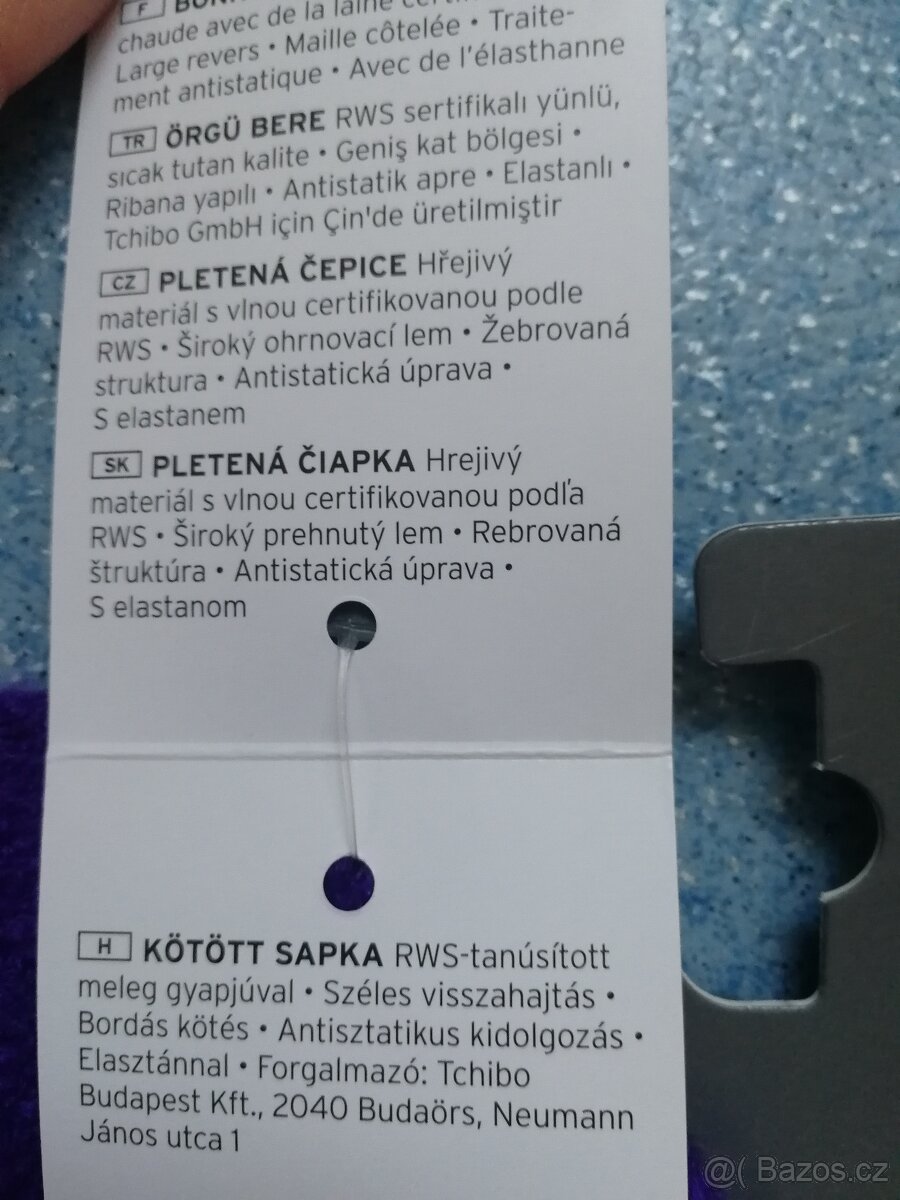 Nová fialová čepice Tchibo - 3