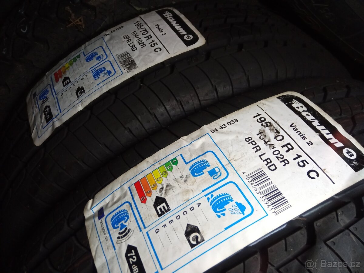 Prodám NOVÉ pneu 195/70 R15 c cargo letní - 3