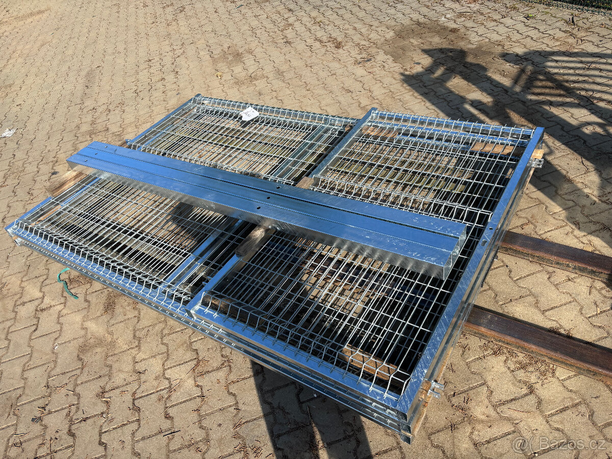 Kvalitní BRÁNA 5m + BRANKA 1m ŽÁROVÝ ZN - 3