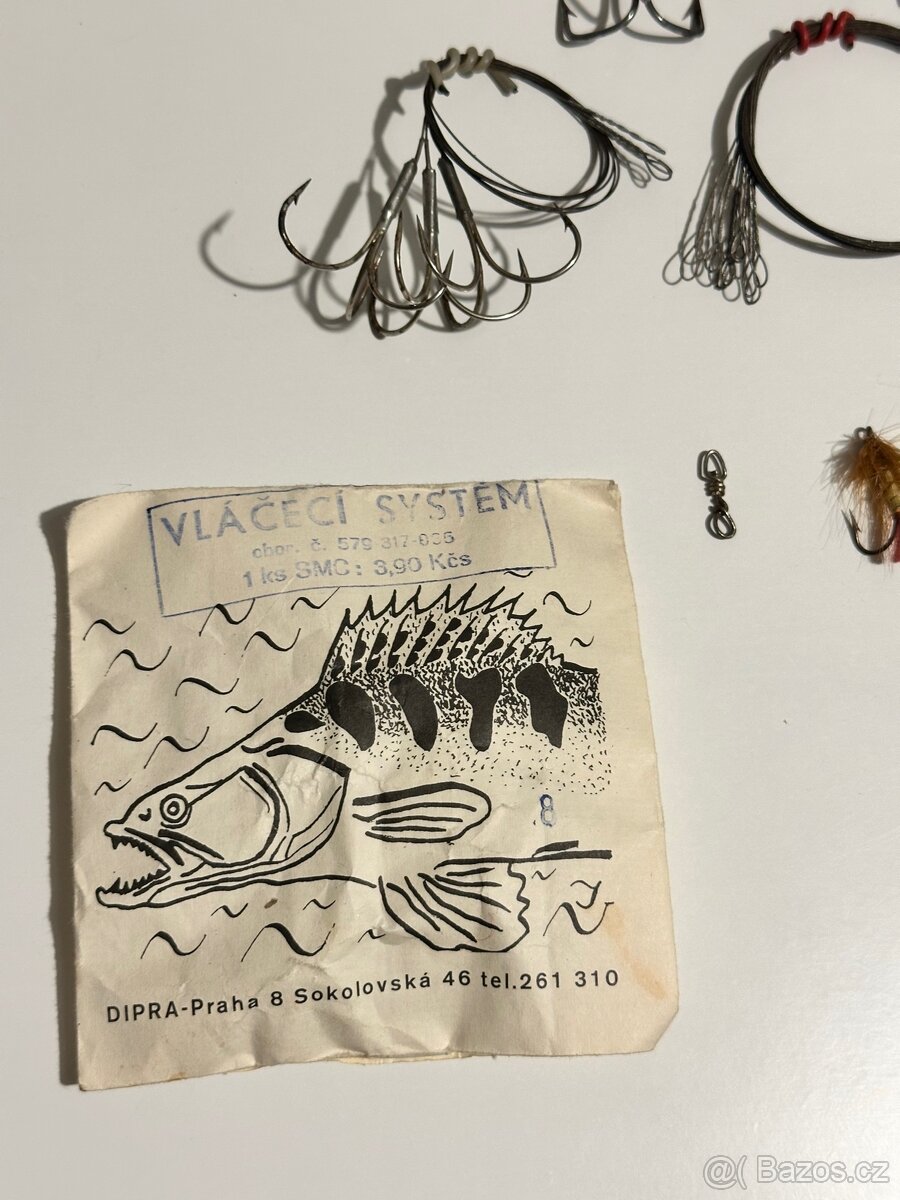 Staré třpytky, lanka, vláčecí bižuterie - rybaření - 3