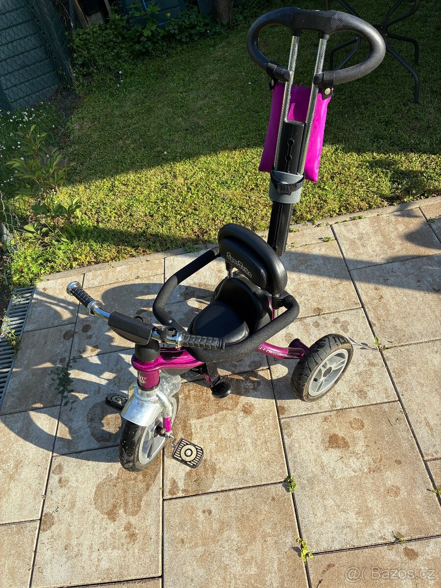 Dětská tříkolka s vodící tyčí - 3