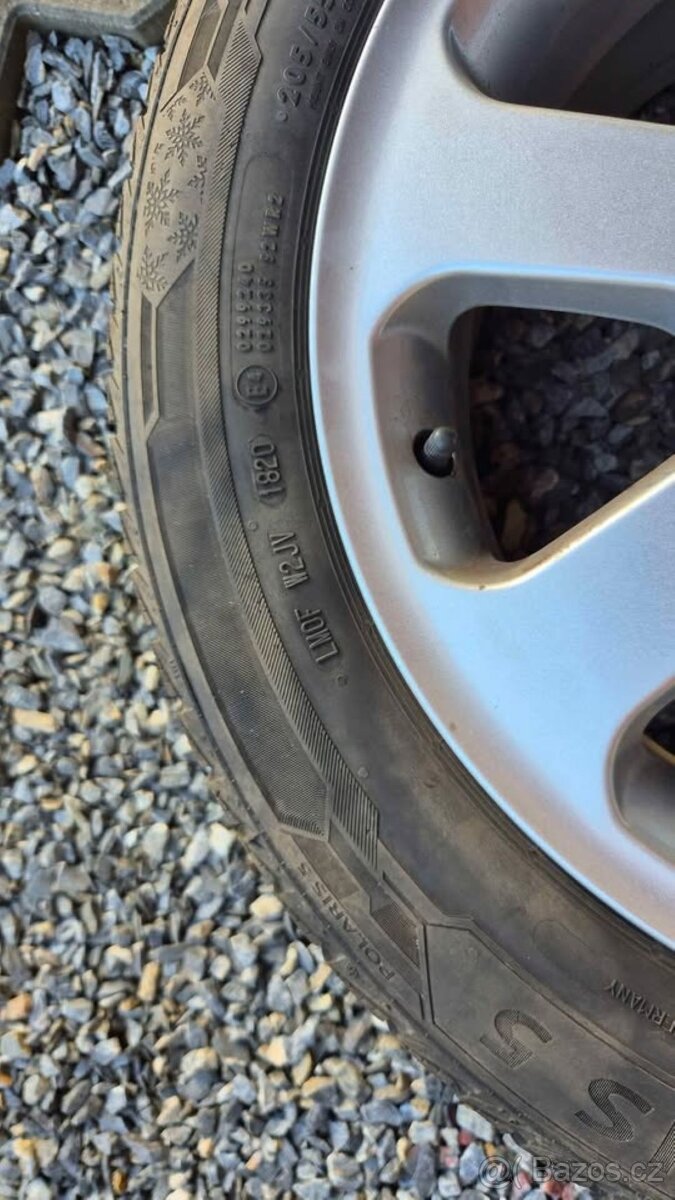 sada 4ks zimních pneu+alu Barum polaris 5,205x55x16, 91T, 7J - 3