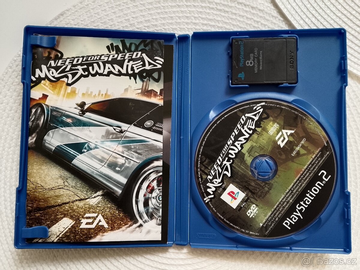 PS2 hry - GTA San Andreas, need for speed - 3