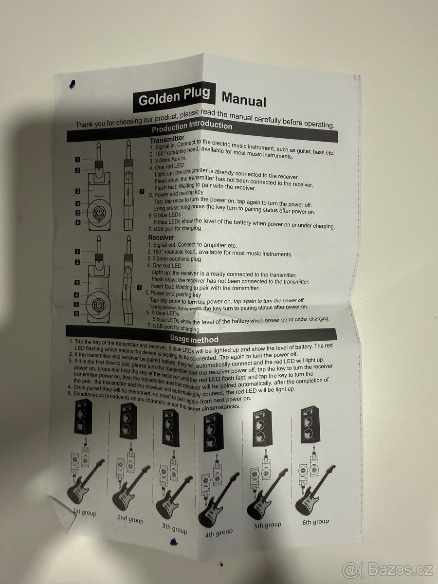 Rowin WS-20 2.4G Bezdrátový Dobíjecí Vysílač Elektrické Kyta - 3
