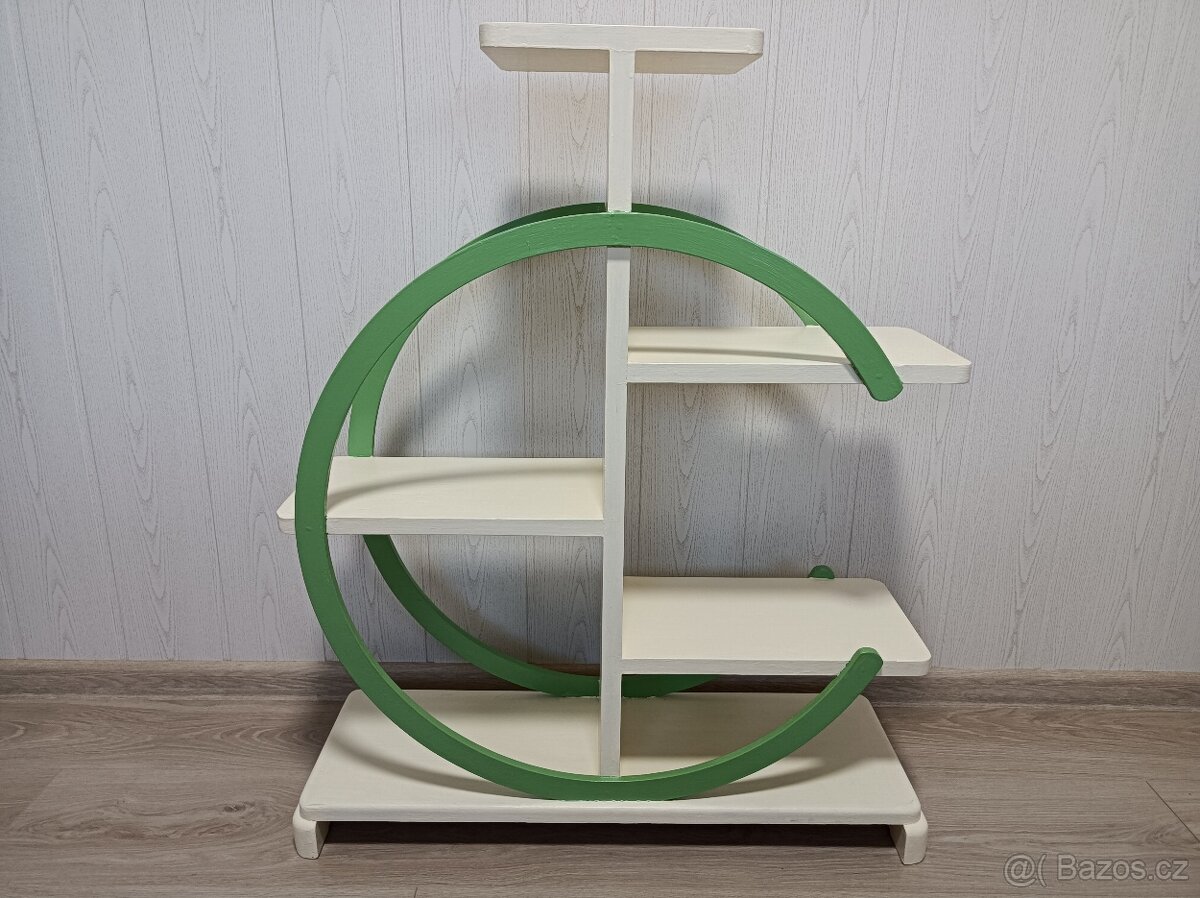 Zajímavý starožitný květinový stojan ART DECO - 3