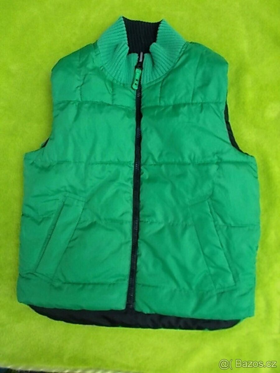 Zateplená oboustranná vesta H&M vel. 110 - 3