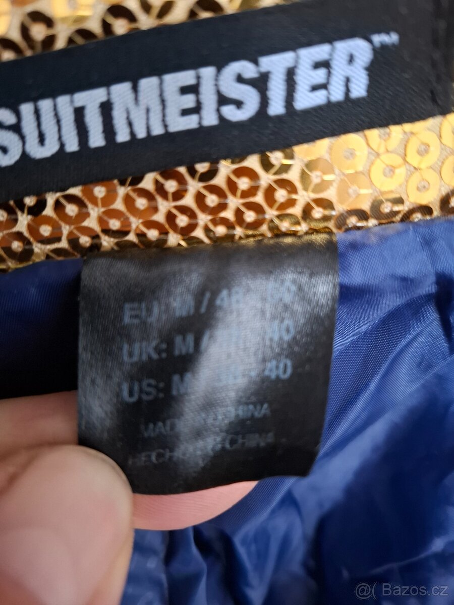 Sako společenské vel.48/50 zlaté třpytky - 3
