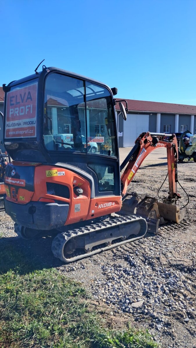 Minirypadlo KUBOTA KX018-4G - 3