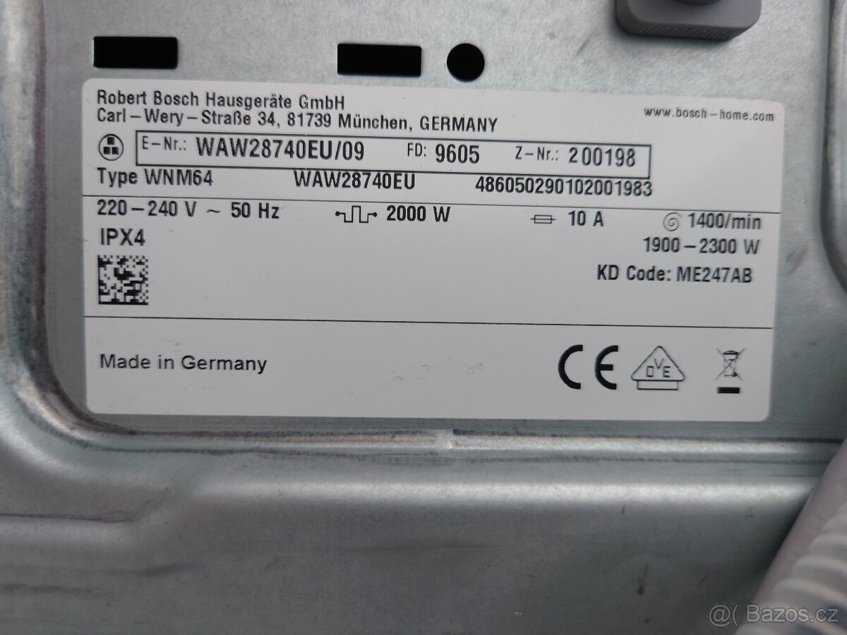prodám pračku BOSCH - 3