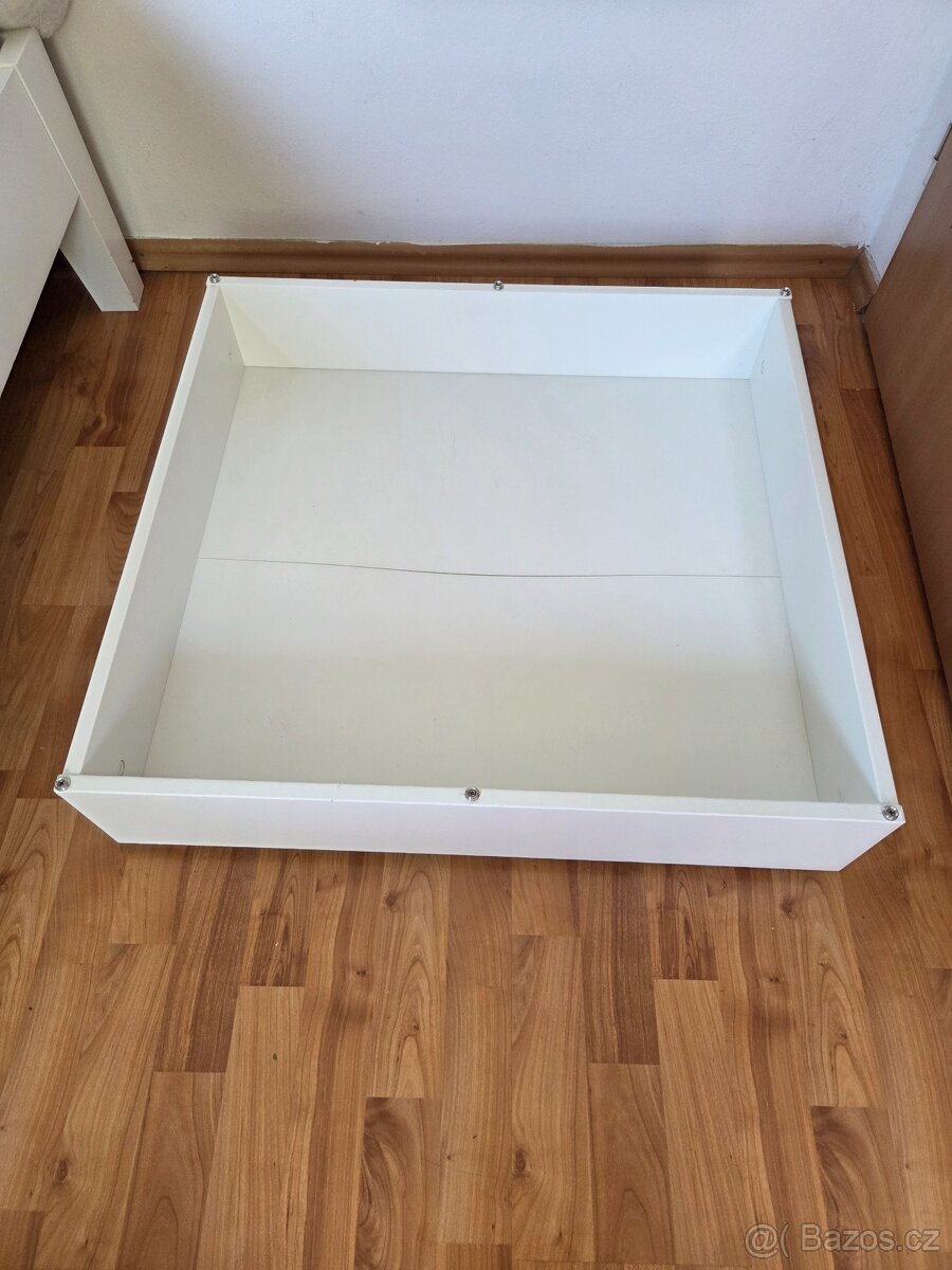 4x bile šuplíky pod postel Ikea Vardo - 3