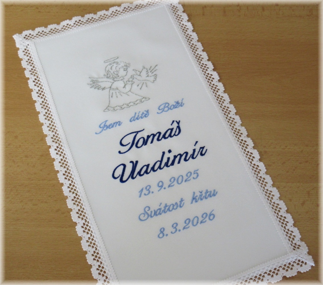Křestní roušky a svíce - 3