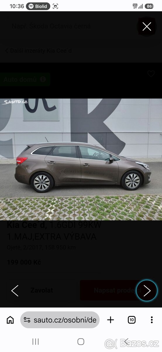 Kia Cee'd 1.6 GDI 99kw,extra vybava - 3