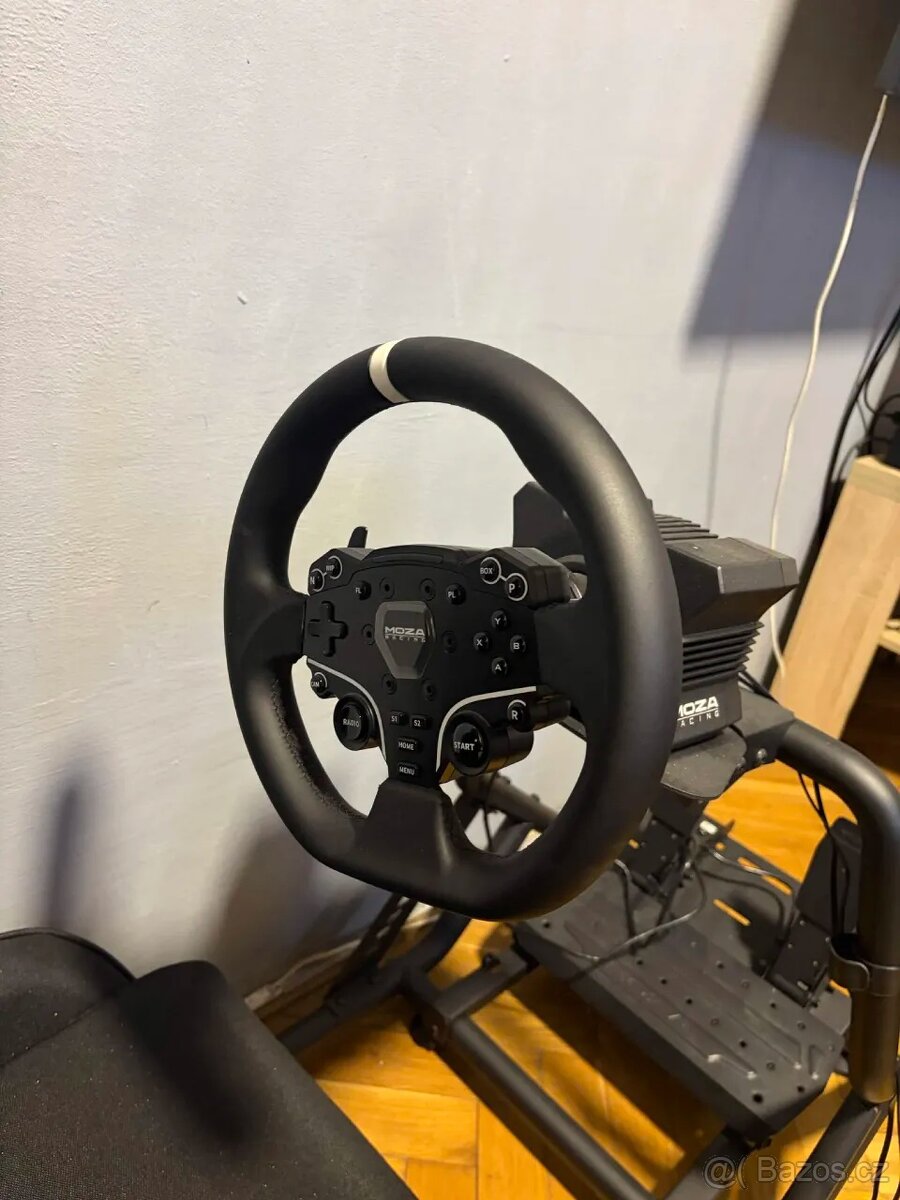 MOZA R5 Racing Set + Shifter + Handbrake + Křeslo – TOP STAV - 3