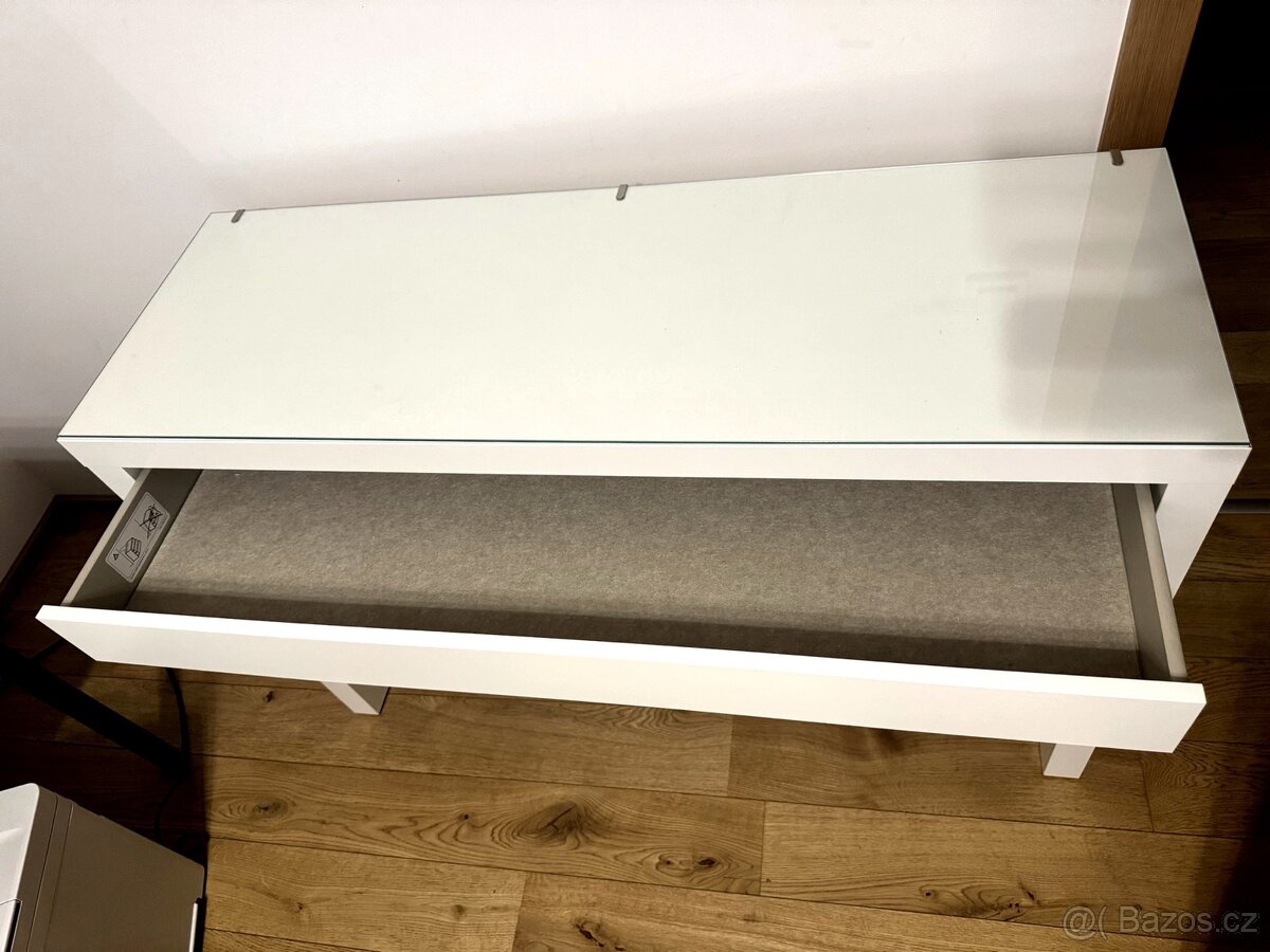 IKEA MALM toaletní stolek, bílý, 120×41 cm - 3