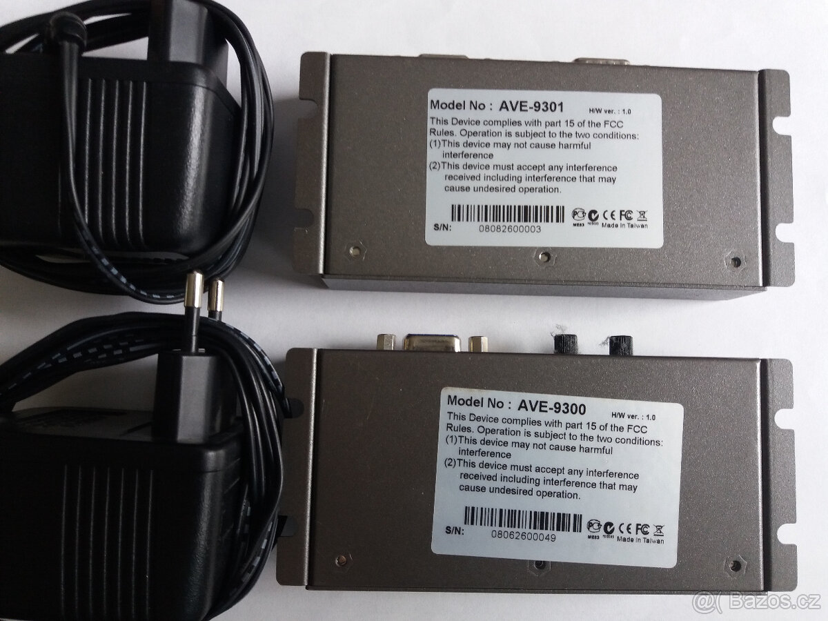Extender Audio/Video Cat.5 Receiver + Transmitter - 3