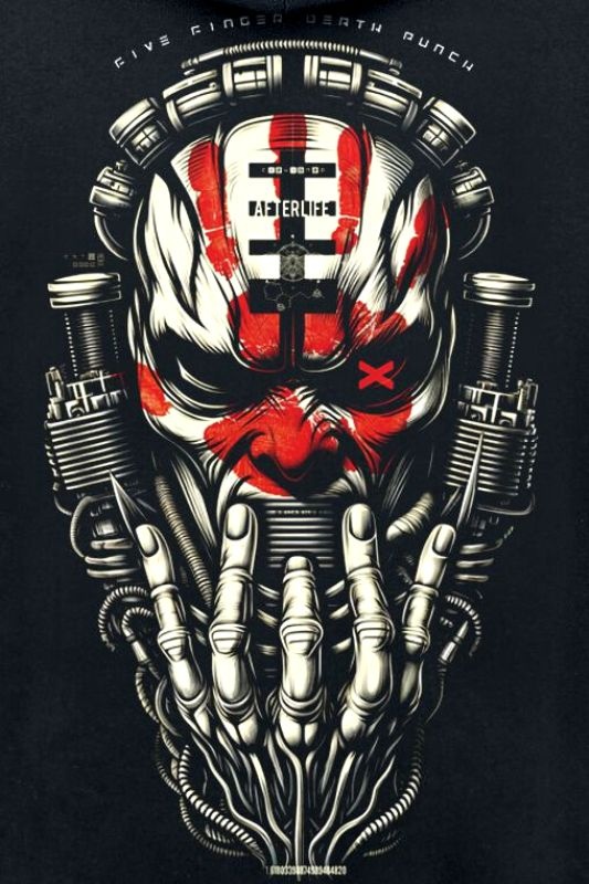 Nová metalová mikina s kapucí Five Finger Death Punch od EMP - 3