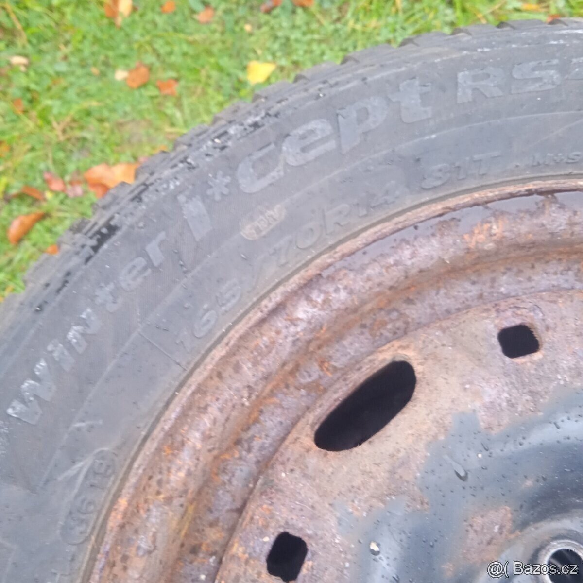 Sada plechových disků rozteč 5x100 s pneu 165/70/14 - 3