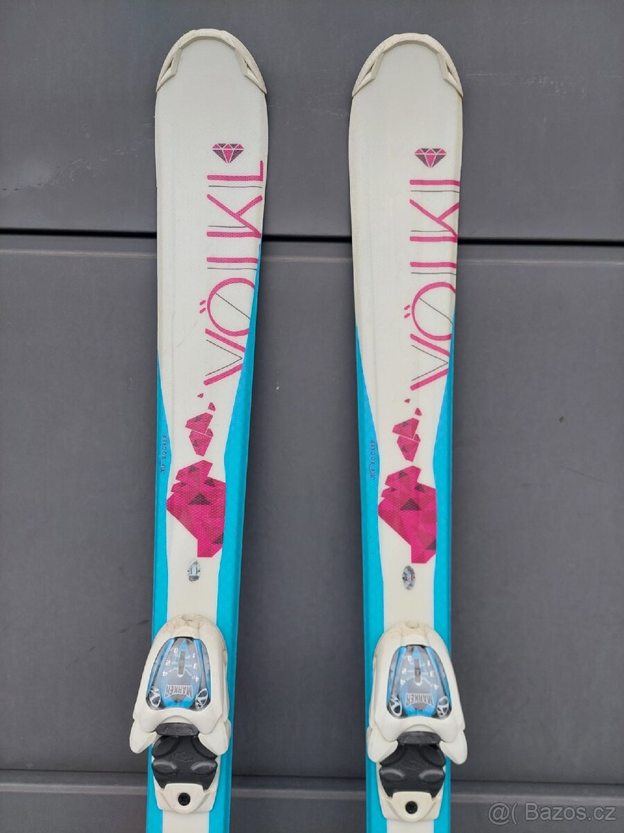 Dívčí lyže VÖLKL, 120 cm + hůlky + lyžáky - 3