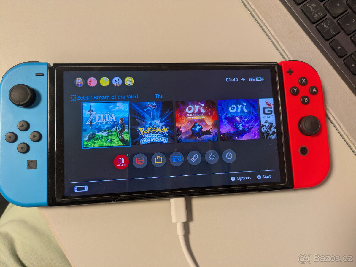 Nintendo switch OLED - konzole s příslušenstvím a hry - 3