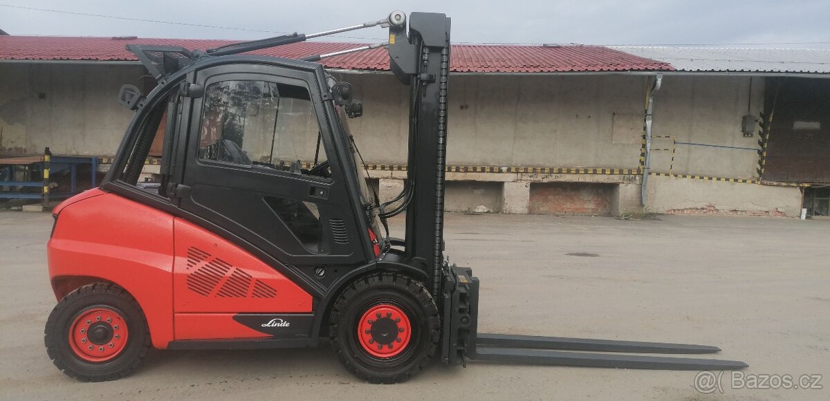 LINDE H50D-02 svěrné vidlice, pozicionér + boční posuv - 3