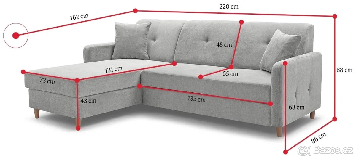 rohová sedací souprava - 3