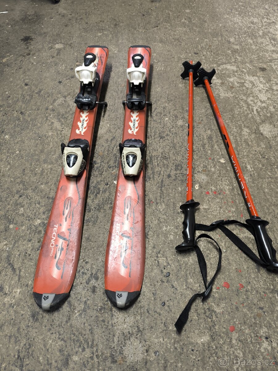 Dětské lyže 88 + hůlky - 3