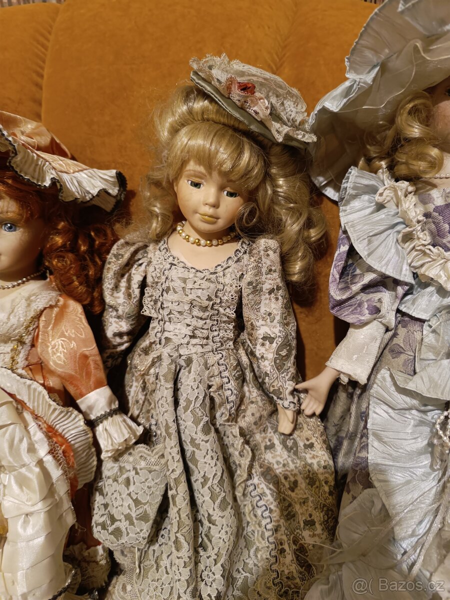 Panenky s porcelánovou hlavou s označením - 3