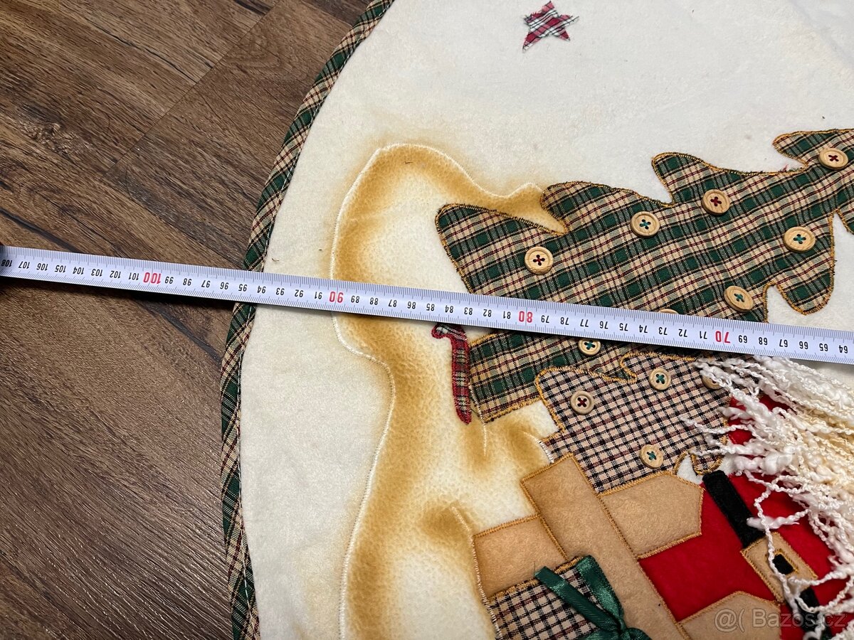 Vánoční látkový koberec pod vánoční stromeček - 3